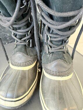 Sorel Waterproof Black Duck Boots - Jone of Arctic 6.5